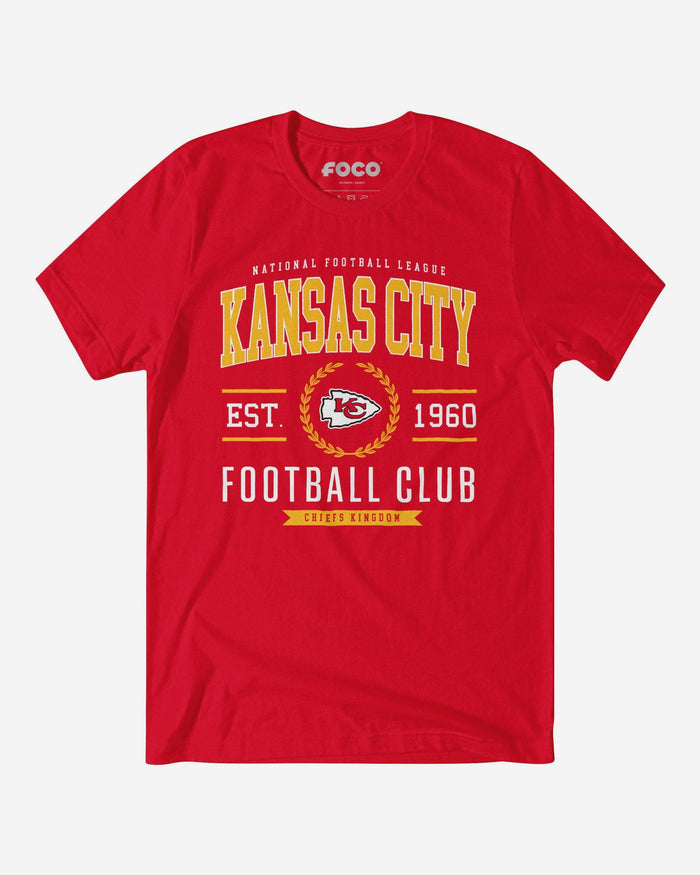 Kansas City Chiefs Football Club T-Shirt FOCO Red S - FOCO.com