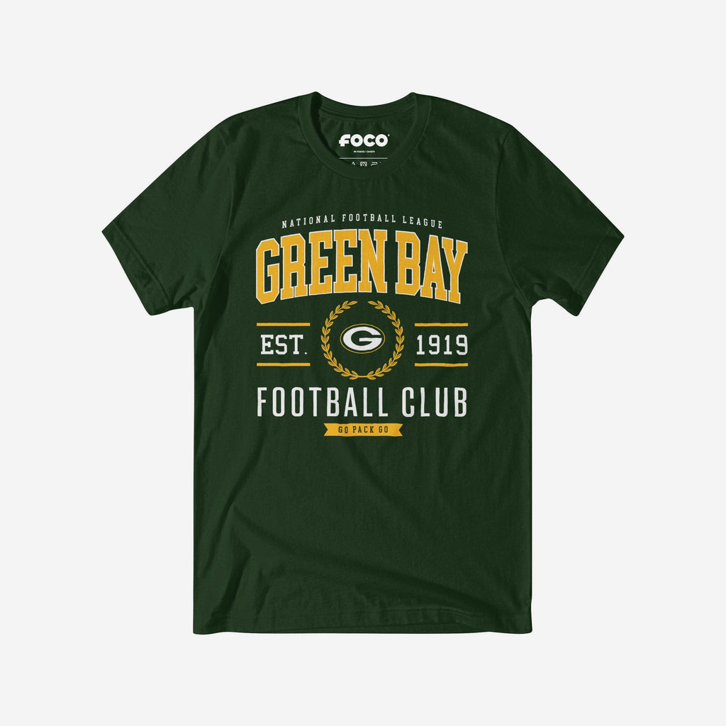 Green Bay Packers Football Club T-Shirt FOCO Forest S - FOCO.com