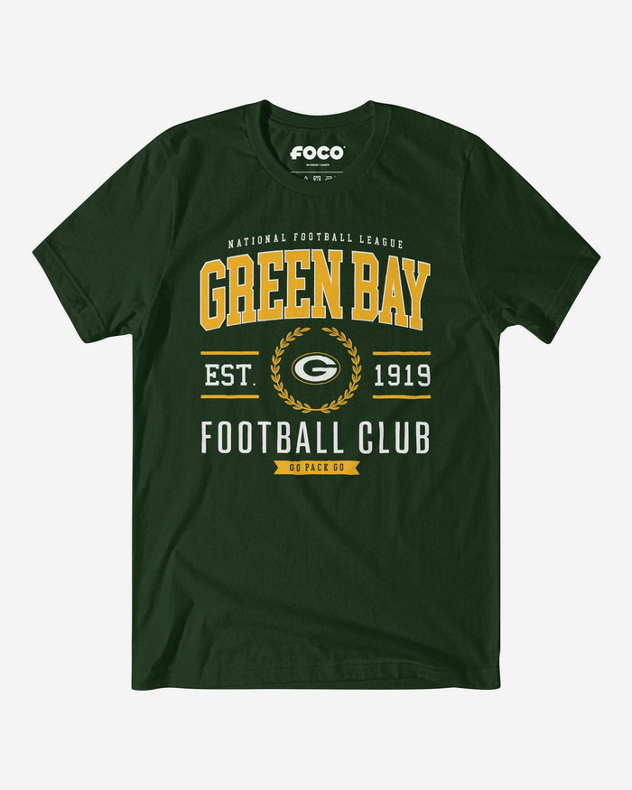 Green Bay Packers Football Club T-Shirt FOCO Forest S - FOCO.com