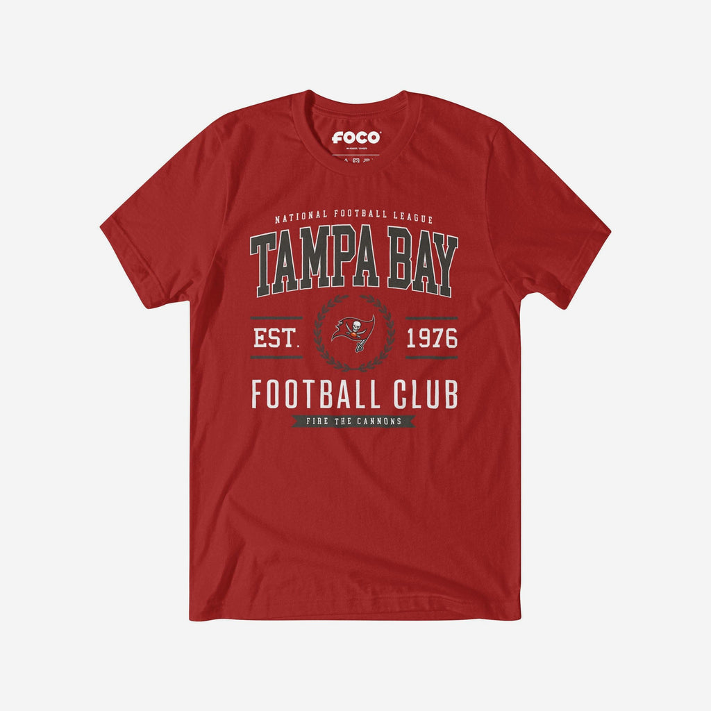 Tampa Bay Buccaneers Football Club T-Shirt FOCO Canvas Red S - FOCO.com
