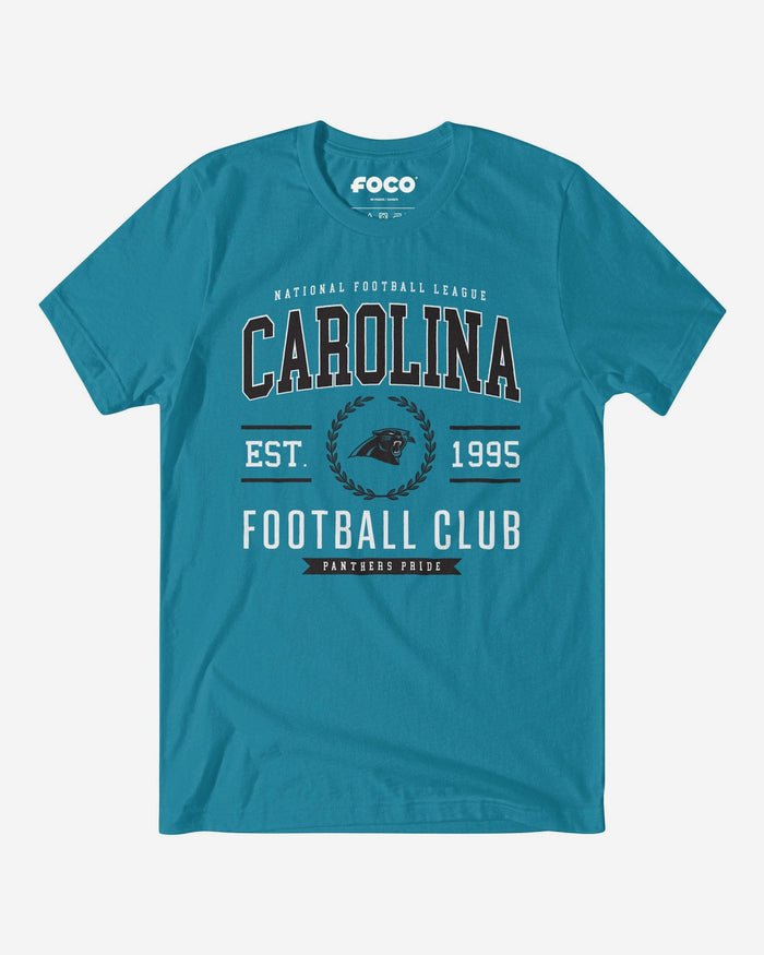 Carolina Panthers Football Club T-Shirt FOCO Aqua S - FOCO.com