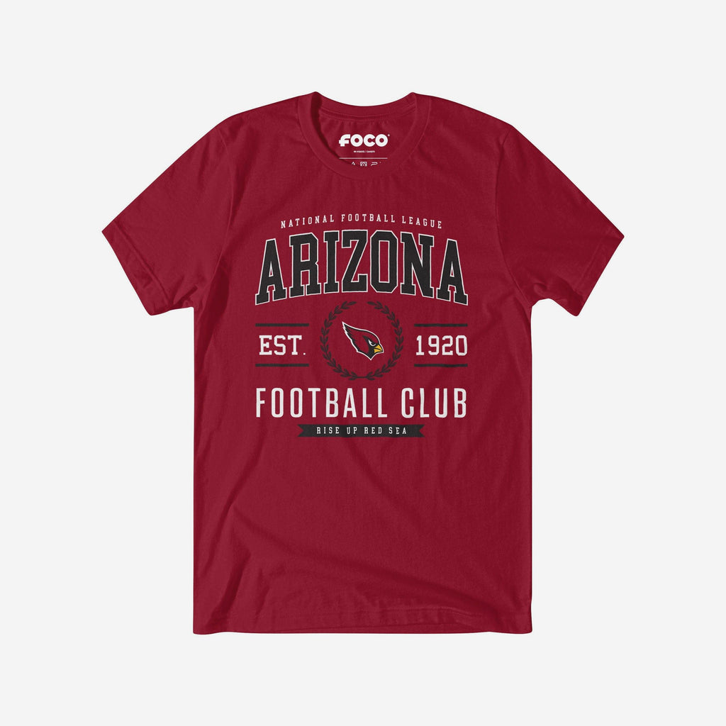 Arizona Cardinals Football Club T-Shirt FOCO Cardinal S - FOCO.com