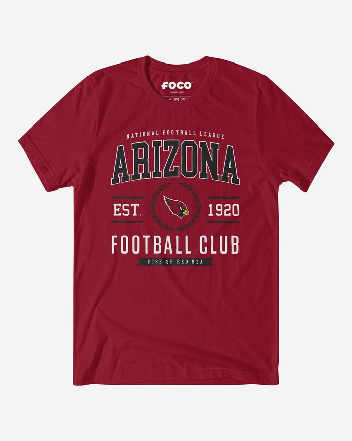 Arizona Cardinals Football Club T-Shirt FOCO Cardinal S - FOCO.com