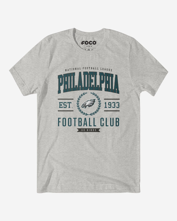 Philadelphia Eagles Football Club T-Shirt FOCO Ash S - FOCO.com