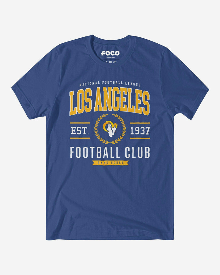 Los Angeles Rams Football Club T-Shirt FOCO True Royal S - FOCO.com