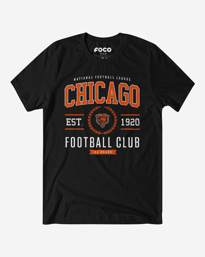 Chicago Bears Football Club T-Shirt FOCO Black S - FOCO.com