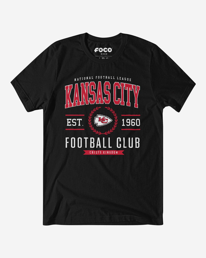 Kansas City Chiefs Football Club T-Shirt FOCO Black S - FOCO.com