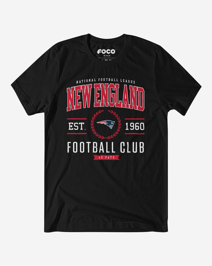 New England Patriots Football Club T-Shirt FOCO Black S - FOCO.com
