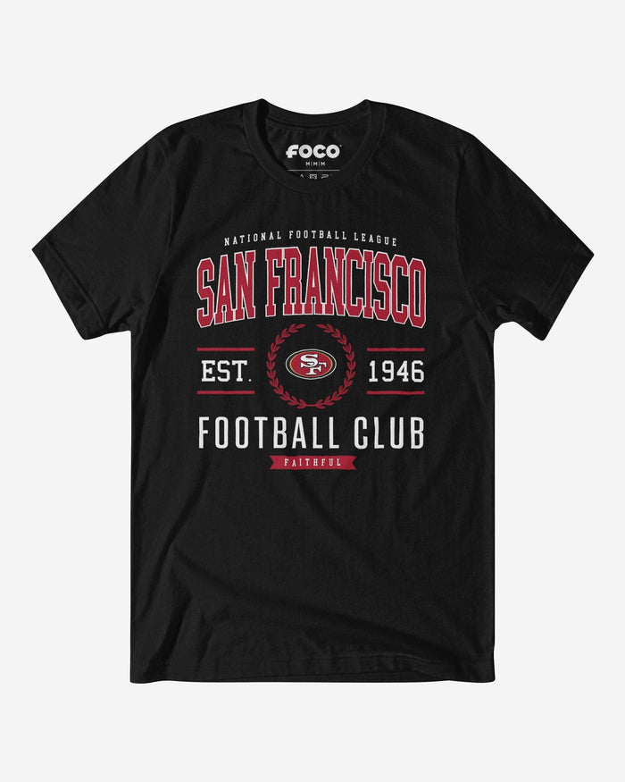San Francisco 49ers Football Club T-Shirt FOCO Black S - FOCO.com