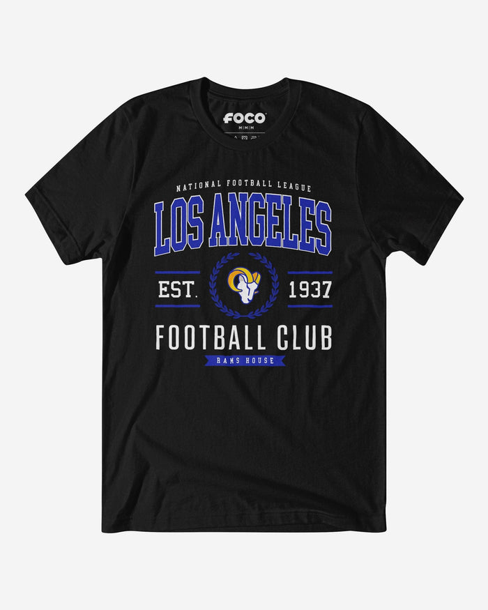 Los Angeles Rams Football Club T-Shirt FOCO Black S - FOCO.com
