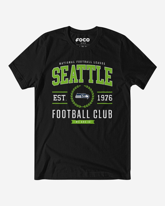 Seattle Seahawks Football Club T-Shirt FOCO Black S - FOCO.com