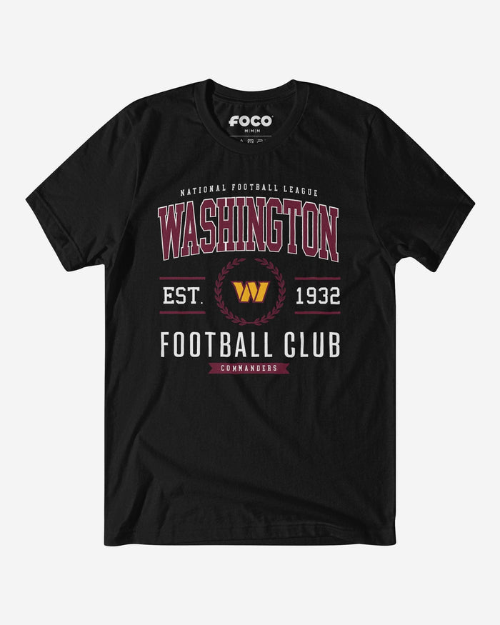 Washington Commanders Football Club T-Shirt FOCO Black S - FOCO.com