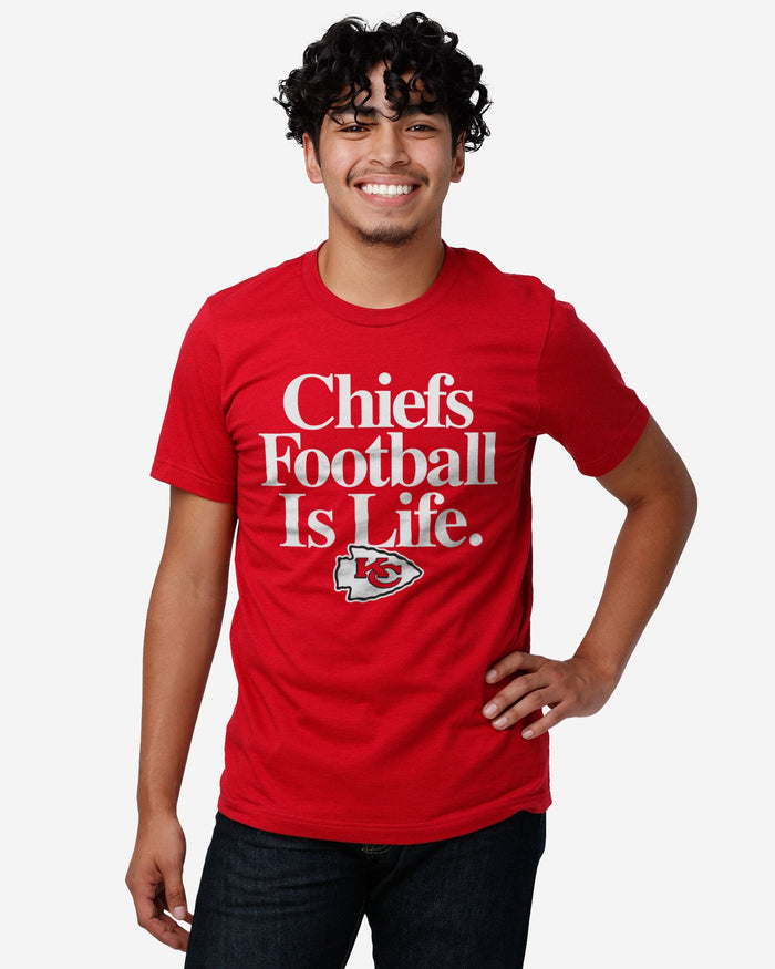 Kansas City Chiefs Football is Life T-Shirt FOCO - FOCO.com