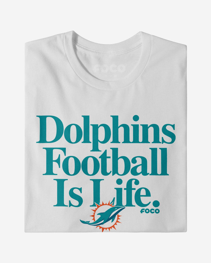 Miami Dolphins Football is Life T-Shirt FOCO - FOCO.com