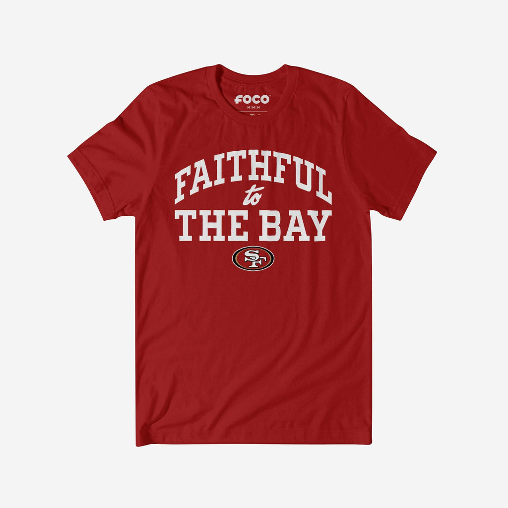 San Francisco 49ers Faithful To The Bay T-Shirt FOCO Canvas Red S - FOCO.com