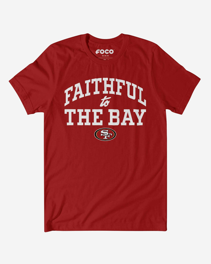 San Francisco 49ers Faithful To The Bay T-Shirt FOCO Canvas Red S - FOCO.com