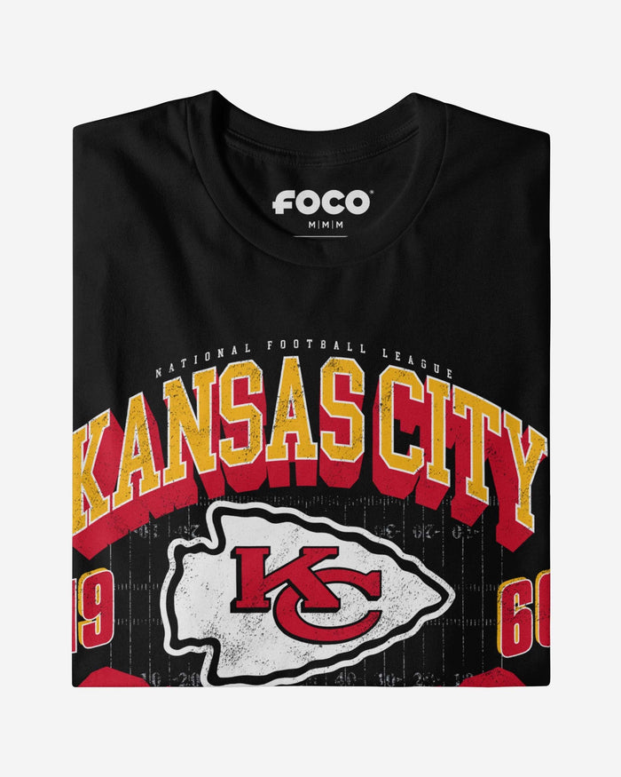 Kansas City Chiefs Field Arched Wordmark T-Shirt FOCO - FOCO.com