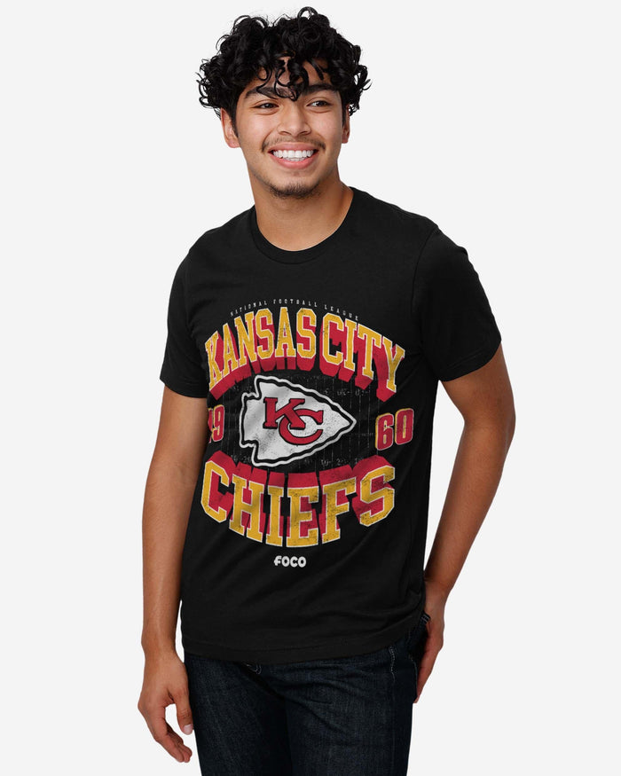 Kansas City Chiefs Field Arched Wordmark T-Shirt FOCO - FOCO.com