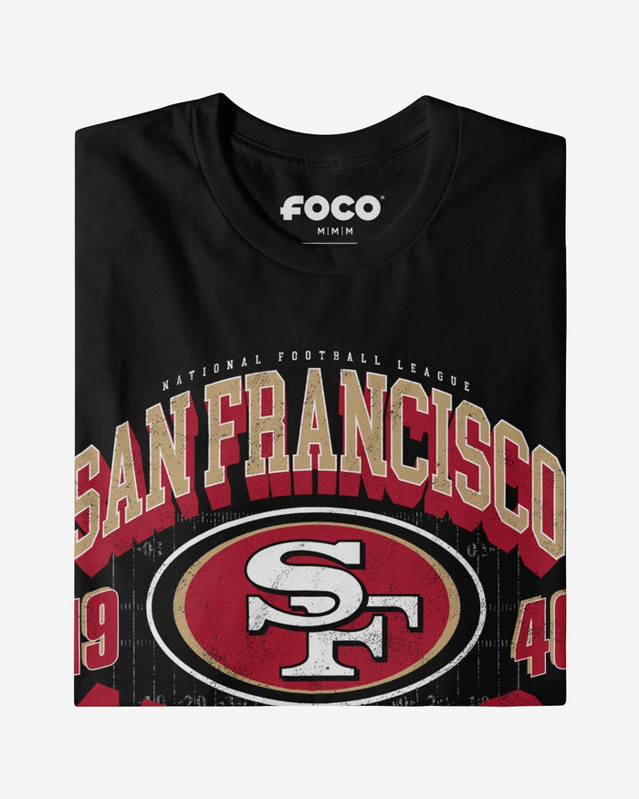 San Francisco 49ers Field Arched Wordmark T-Shirt FOCO - FOCO.com