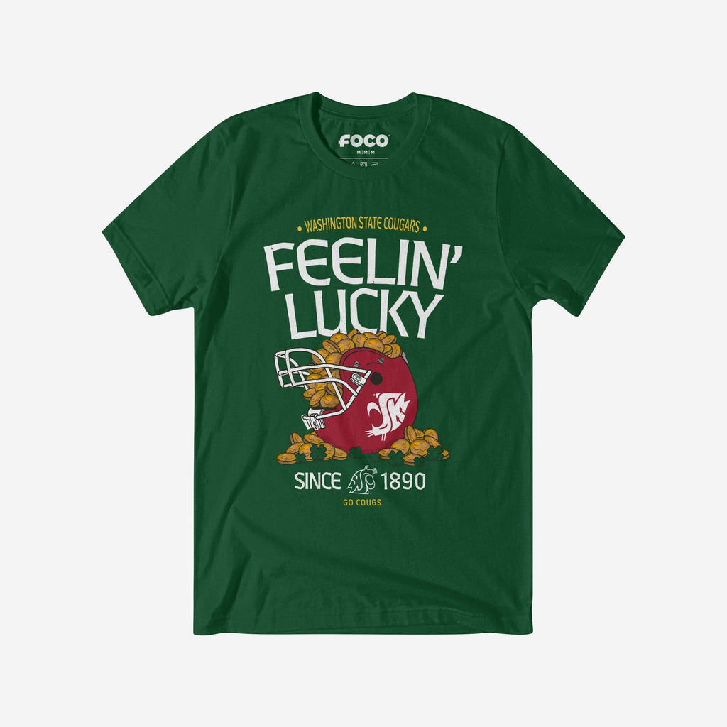 Washington State Cougars Feelin Lucky Helmet T-Shirt FOCO - FOCO.com
