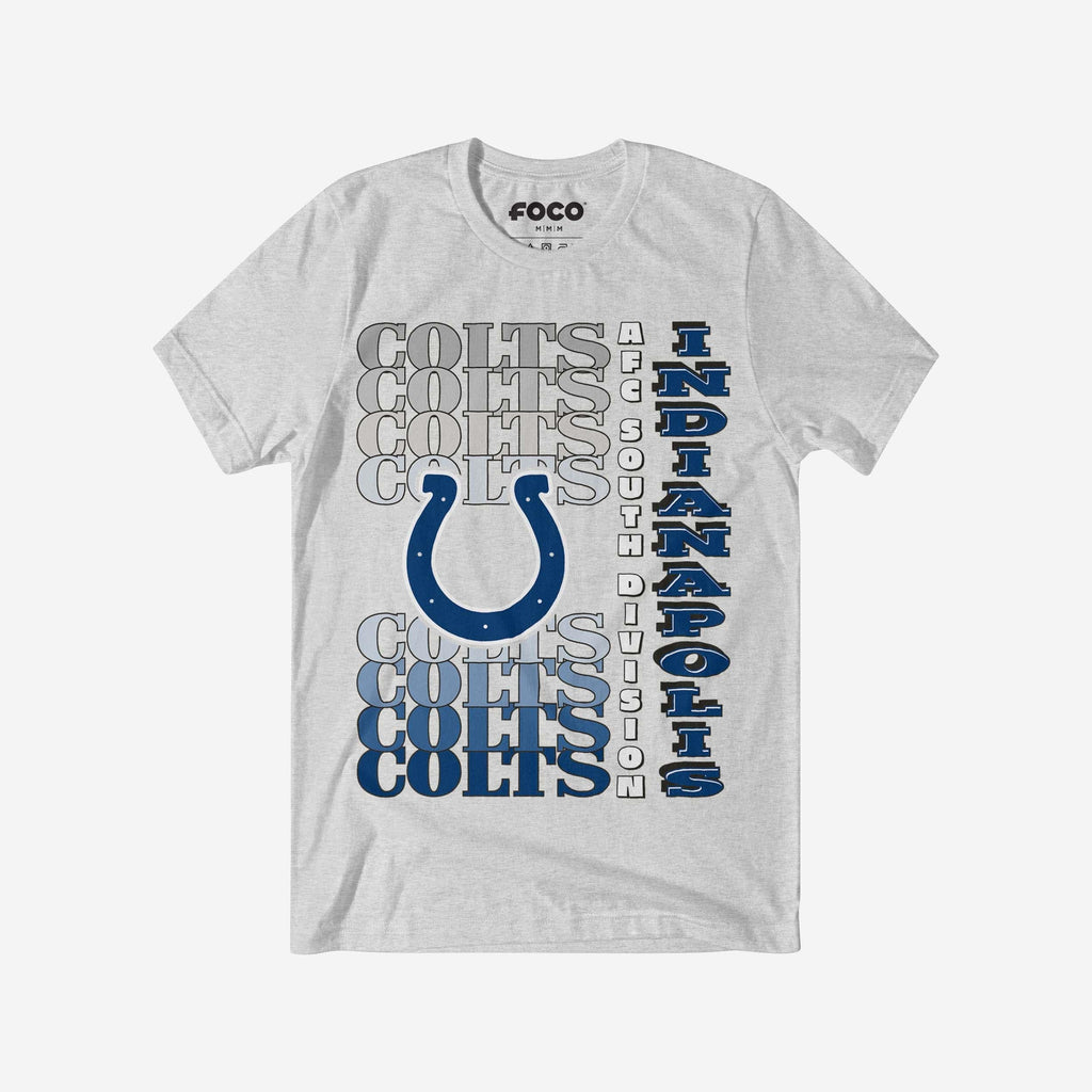 Indianapolis Colts Gradient Wordmark T-Shirt FOCO S - FOCO.com