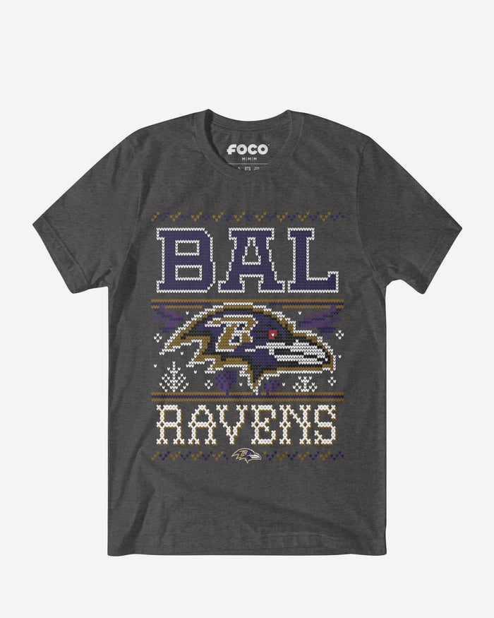 Baltimore Ravens Holiday T-Shirt FOCO S - FOCO.com