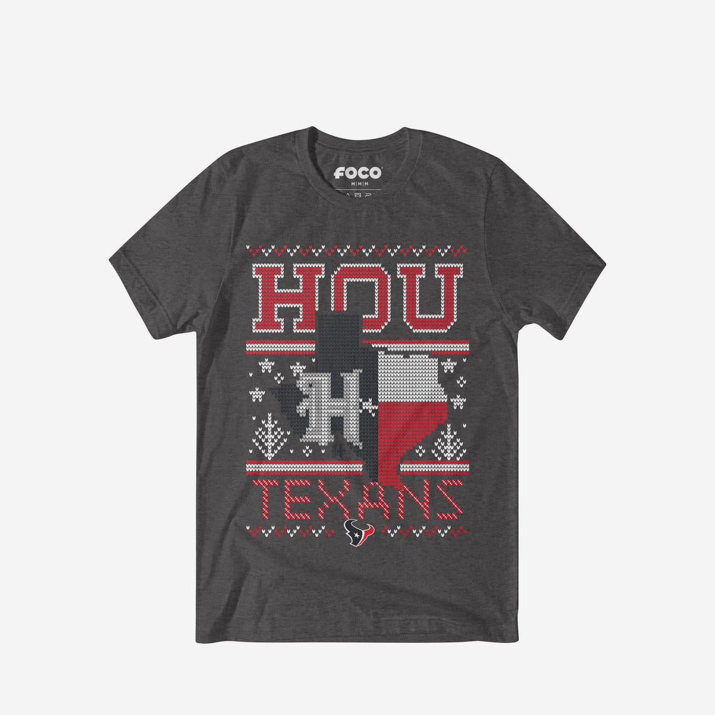 Houston Texans Holiday T-Shirt FOCO S - FOCO.com