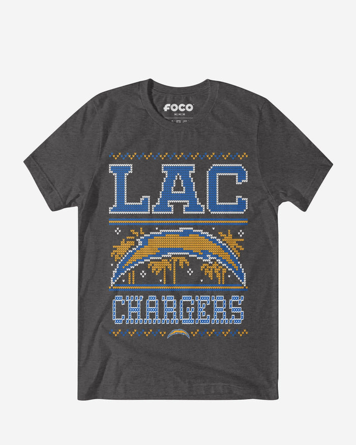 Los Angeles Chargers Holiday T-Shirt FOCO S - FOCO.com
