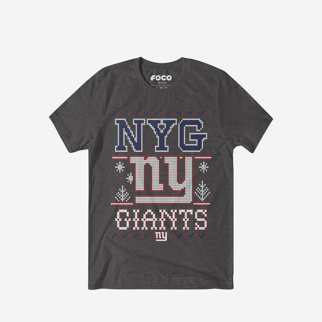 New York Giants Holiday T-Shirt FOCO S - FOCO.com
