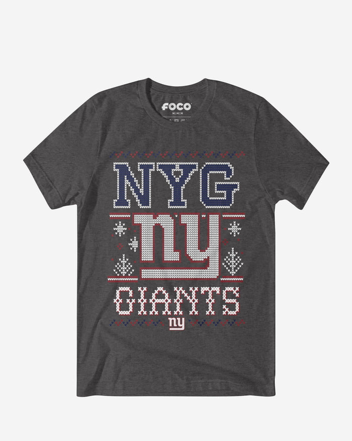 New York Giants Holiday T-Shirt FOCO S - FOCO.com