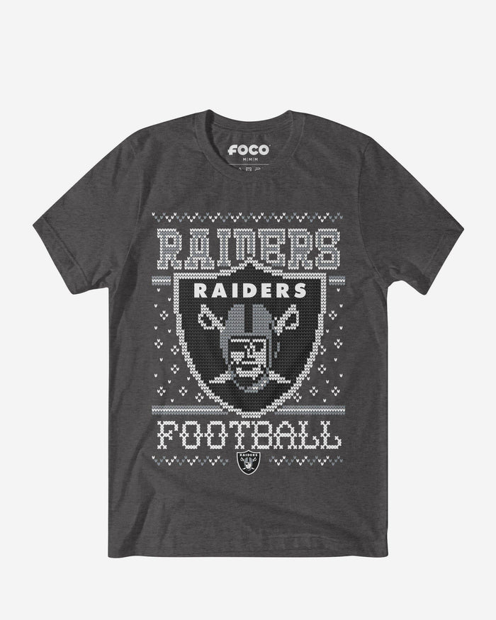 Las Vegas Raiders Holiday T-Shirt FOCO S - FOCO.com