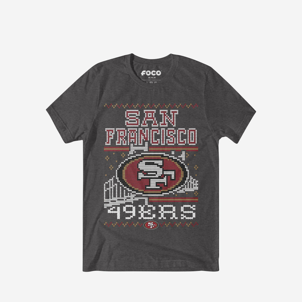 San Francisco 49ers Holiday T-Shirt FOCO S - FOCO.com