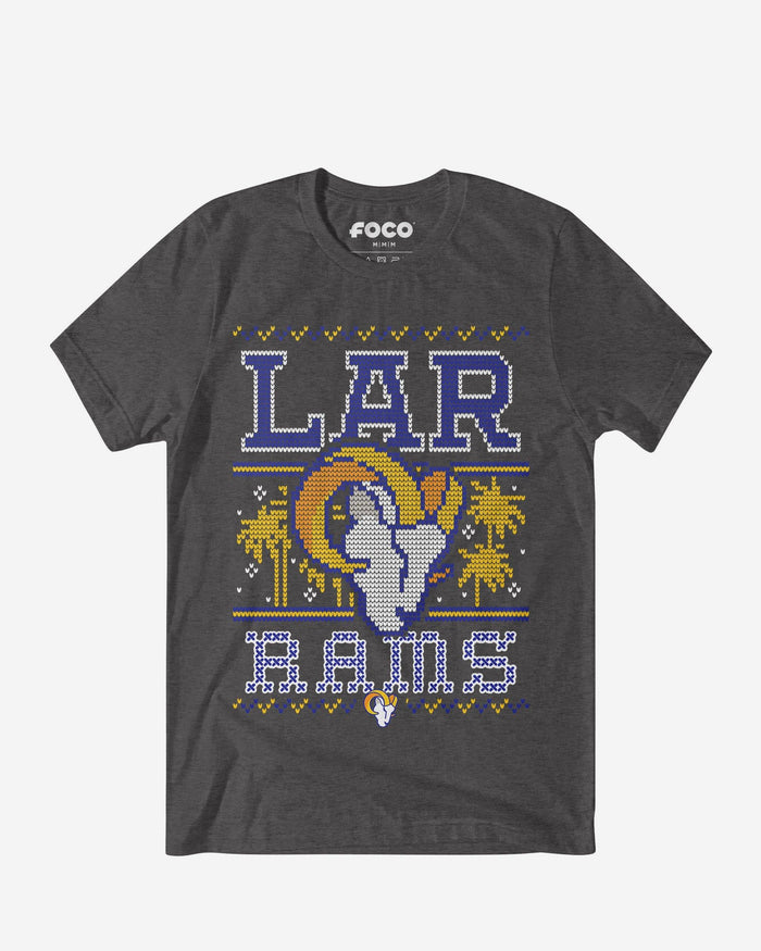 Los Angeles Rams Holiday T-Shirt FOCO S - FOCO.com