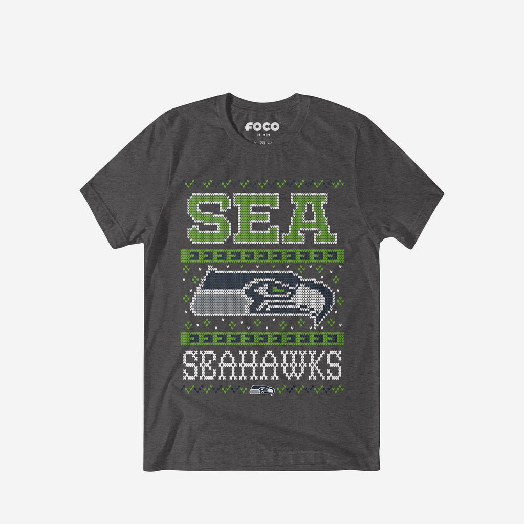 Seattle Seahawks Holiday T-Shirt FOCO S - FOCO.com