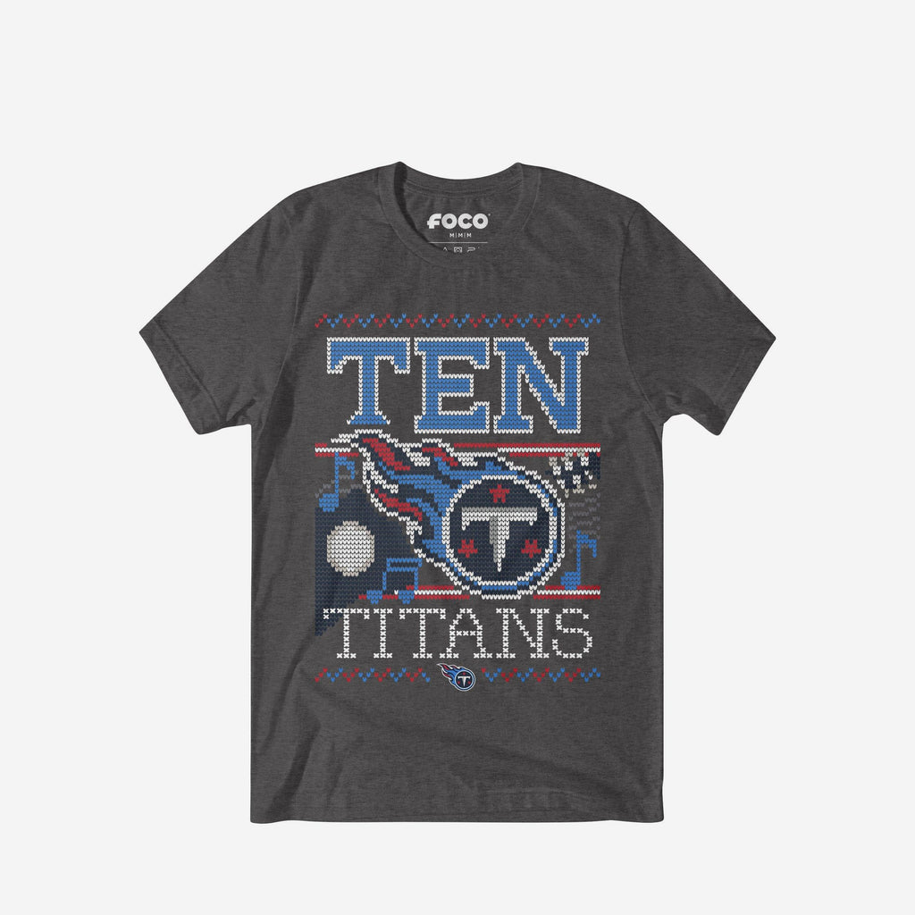 Tennessee Titans Holiday T-Shirt FOCO S - FOCO.com