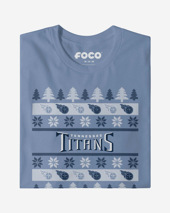 Tennessee Titans Holiday Sweater T-Shirt FOCO - FOCO.com