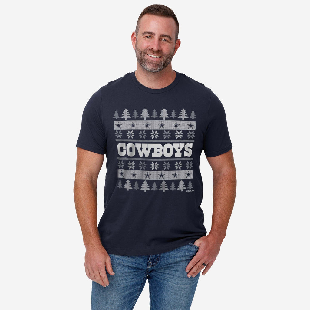 Dallas Cowboys Holiday Sweater TShirt FOCO