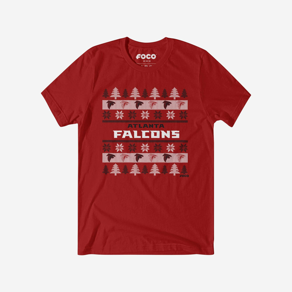 Atlanta Falcons Holiday Sweater T-Shirt FOCO S - FOCO.com