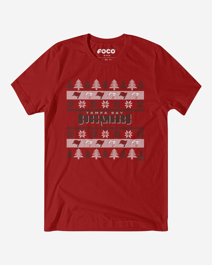 Tampa Bay Buccaneers Holiday Sweater T-Shirt FOCO S - FOCO.com