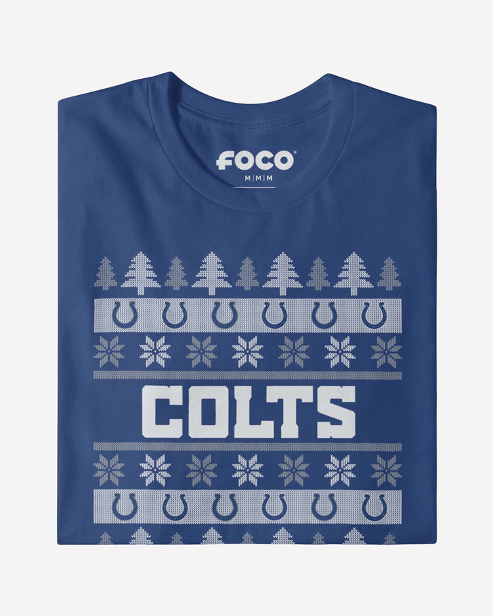 Indianapolis Colts Holiday Sweater T-Shirt FOCO - FOCO.com