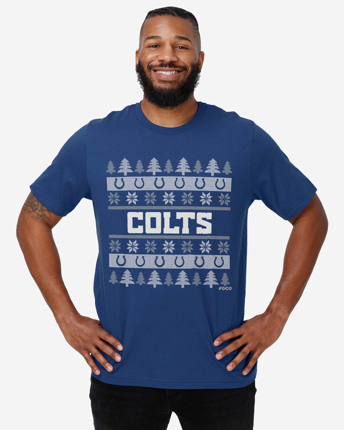 Indianapolis Colts Holiday Sweater T-Shirt FOCO - FOCO.com