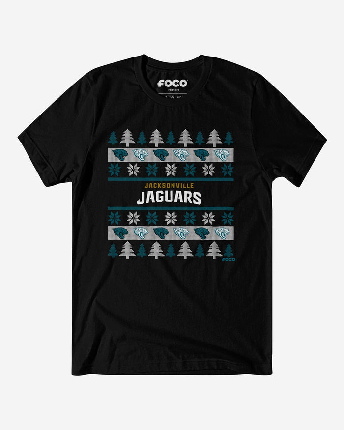 Jacksonville Jaguars Holiday Sweater T-Shirt FOCO S - FOCO.com