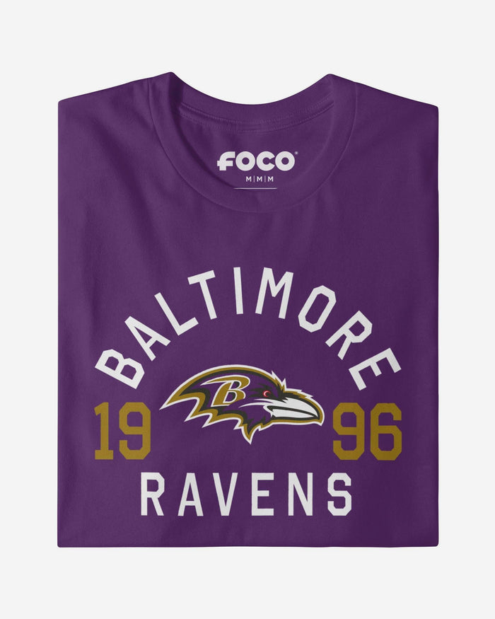 Baltimore Ravens Heritage Print T-Shirt FOCO Black S - FOCO.com