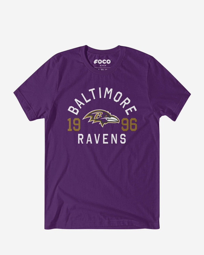 Baltimore Ravens Heritage Print T-Shirt FOCO Black S - FOCO.com