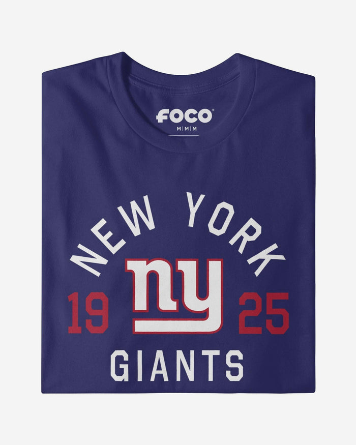 New York Giants Heritage Print T-Shirt FOCO Black S - FOCO.com