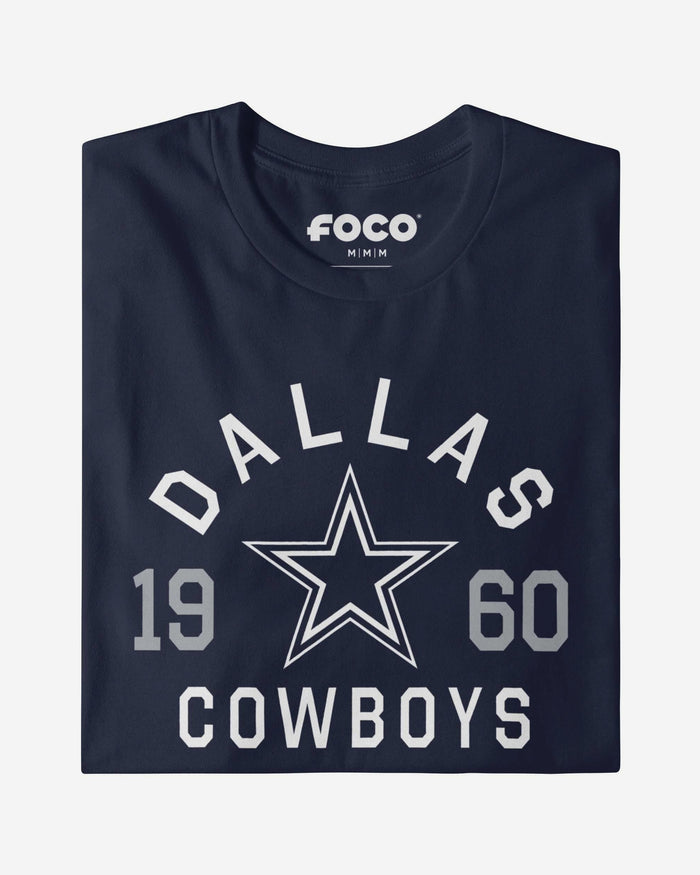 Dallas Cowboys Heritage Print T-Shirt FOCO Black S - FOCO.com