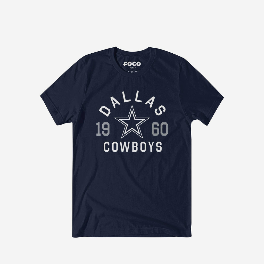 Dallas Cowboys Heritage Print T-Shirt FOCO Black S - FOCO.com
