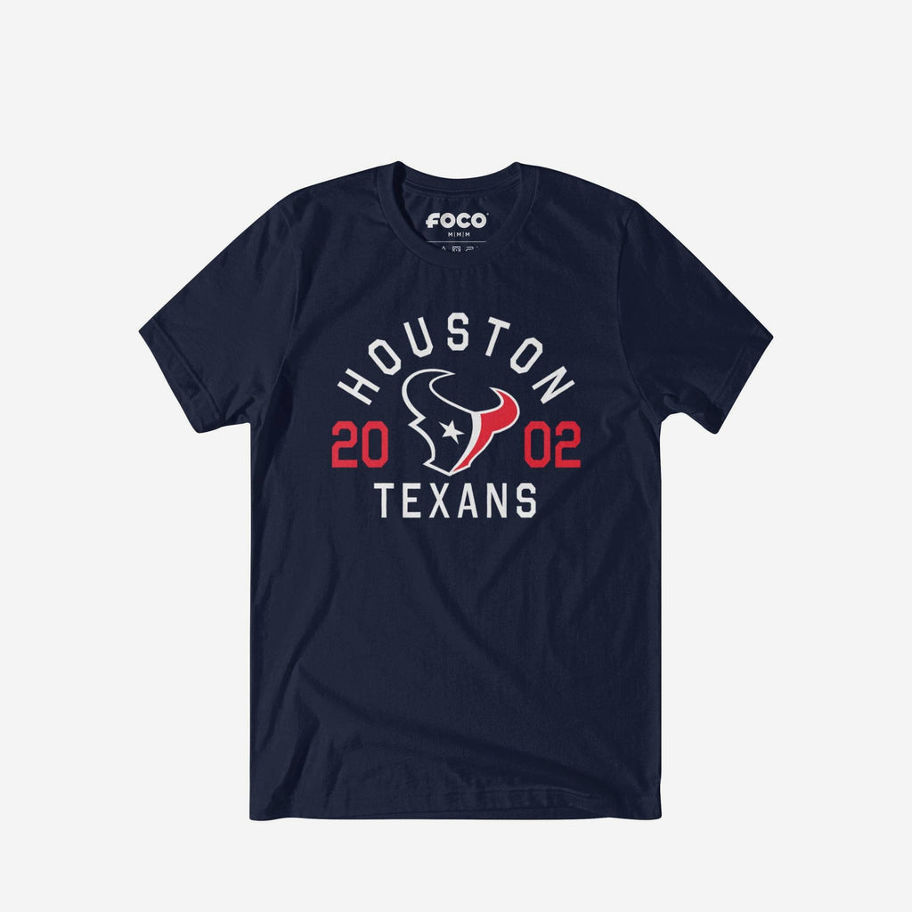 Houston Texans Heritage Print T-Shirt FOCO Black S - FOCO.com