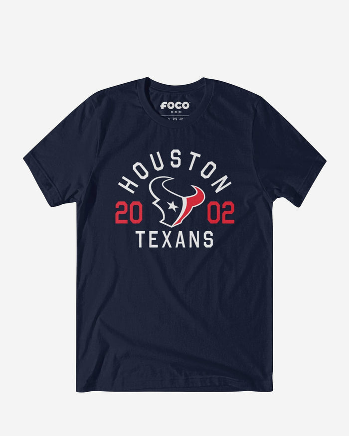 Houston Texans Heritage Print T-Shirt FOCO Black S - FOCO.com