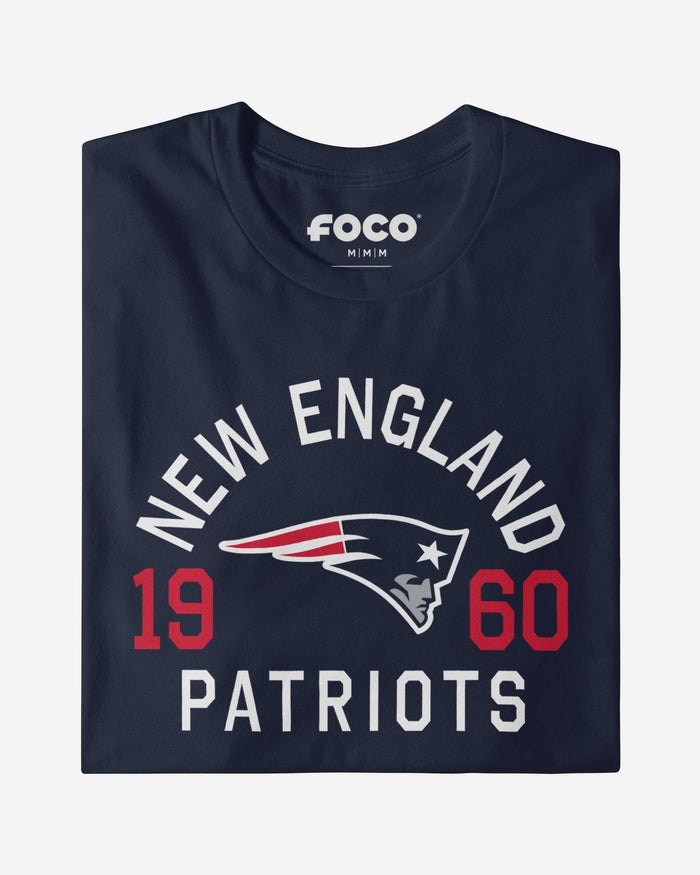 New England Patriots Heritage Print T-Shirt FOCO Black S - FOCO.com